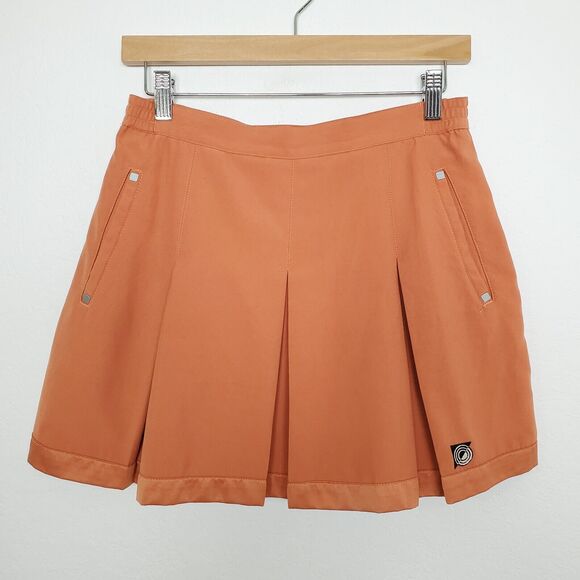 jamie sadock Pants - Jamie Sadock Womens Pleated Skirt‎ Size 8 Golf Tennish Athletic Orange Mini